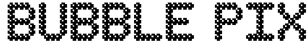 Bubble Pixel-7 font preview