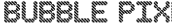 Bubble Pixel-7 font preview