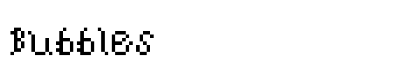 Bubbles font