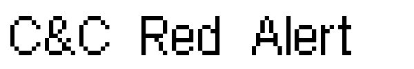 C&C Red Alert font