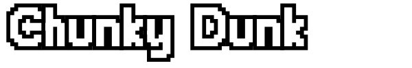 Chunky Dunk font