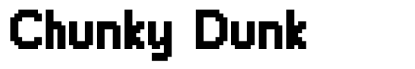 Chunky Dunk font preview