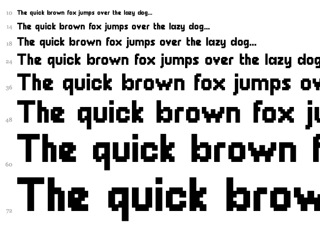 Chunky Dunk font waterfall