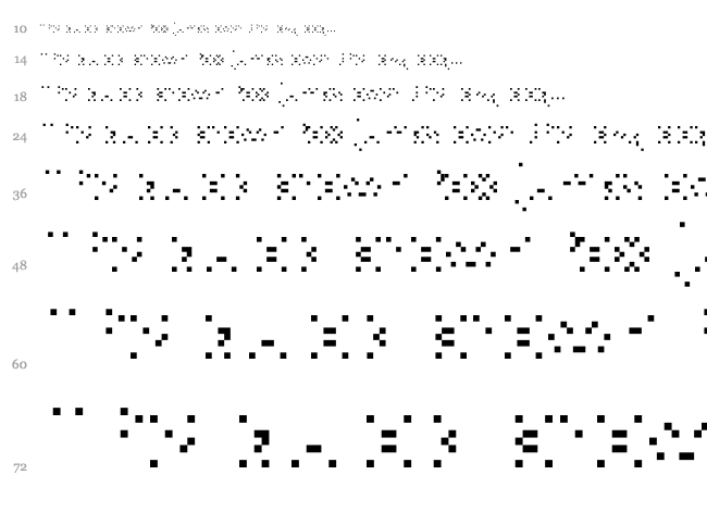 Chunky Dunk font waterfall
