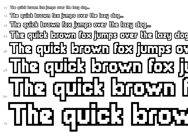 Chunky Dunk font waterfall