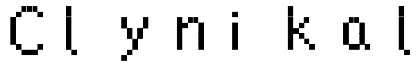 Clynikal font