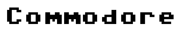 Commodore 64 Pixelized font