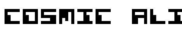 Cosmic Alien font