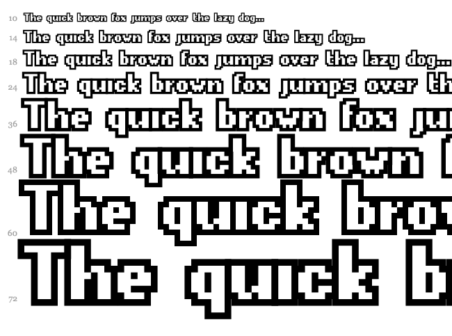 Crunchy Beef font waterfall