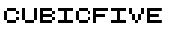 CubicFive font preview