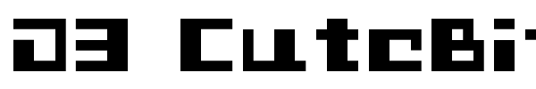 D3 CuteBitMapism font