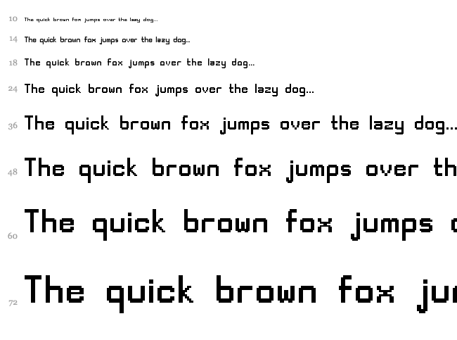 Deltoid Sans font waterfall