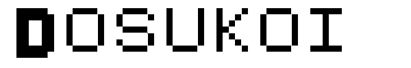 Dosukoi font