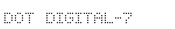 Dot Digital-7 font