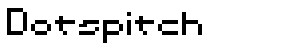 Dotspitch font