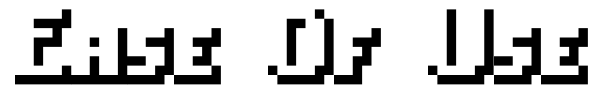 Ease Of Use font