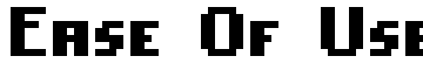 Ease Of Use font preview