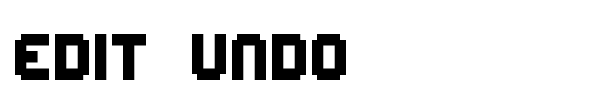 Edit Undo font