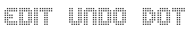 Edit Undo Dot font