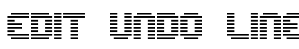 Edit Undo Line font