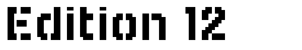 Edition 12 font