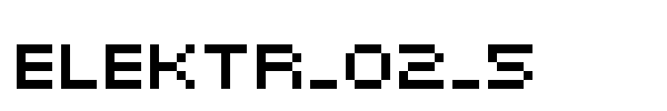 Elektr_02_5 font