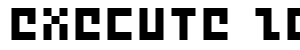 Execute 2000 font