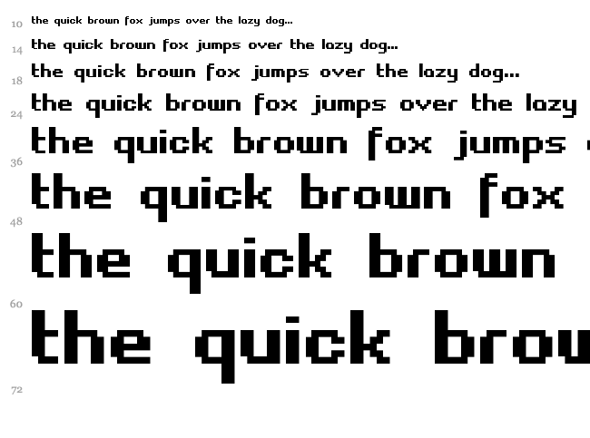 Fasttracker II font waterfall