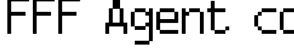 FFF Agent condensed font