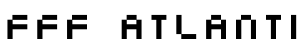FFF Atlantis font