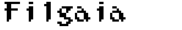 Filgaia font preview