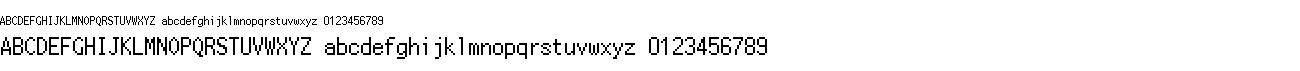 Fixed Sans Serif font