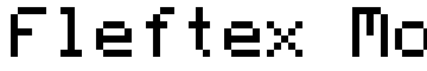 Fleftex Mono font