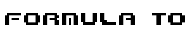Formula Too Complex font