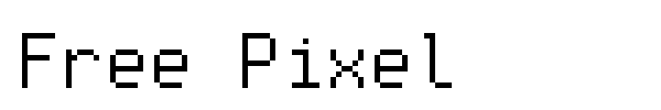 Free Pixel font