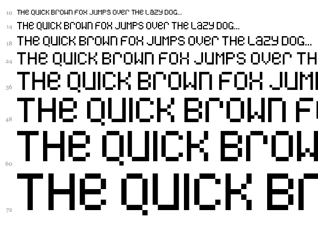 Freon font waterfall