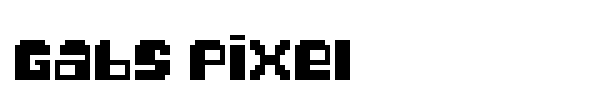 Gabs Pixel font