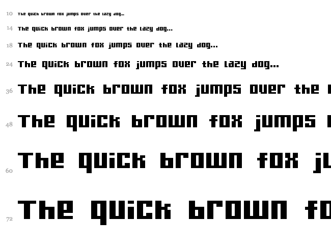 Gamer font waterfall