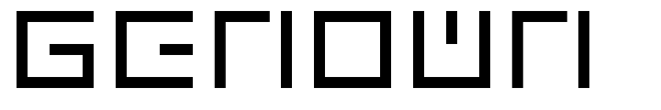 Genown font