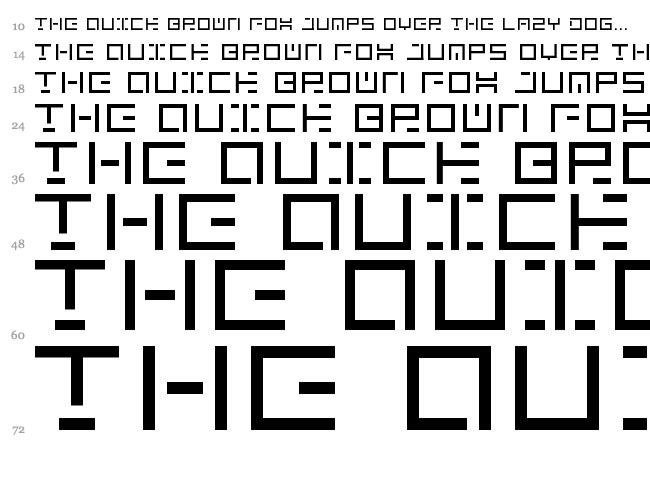 Genown font waterfall