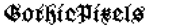 GothicPixels font