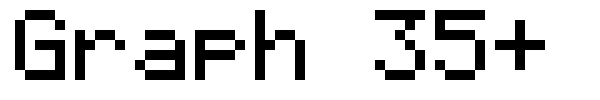 Graph 35+ pix font