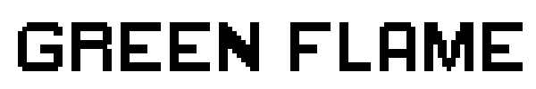 Green Flame font