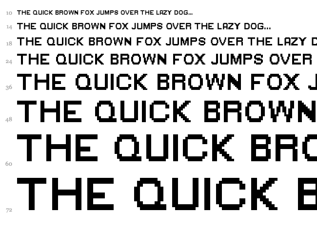 Green Flame font waterfall