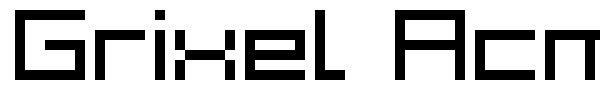 Grixel Acme 7 Wide font