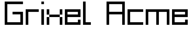 Grixel Acme 9 font