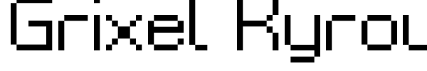 Grixel Kyrou 9 font