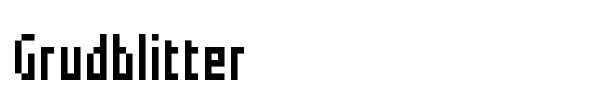 Grudblitter font