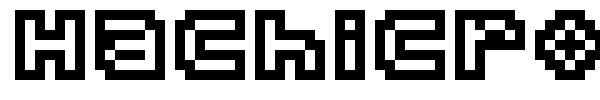 Hachicro font