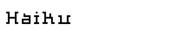 Haiku font